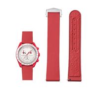 Tyogeephy Quick-release Bracelet compatible avec Omega Bioceramic MoonSwatch Collection/Seamaster 300, 20mm bracelet de rechange réglable en silicone souple