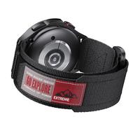 Tyogeephy Sangle Velcro en Nylon pour Garmin Fenix 6/7/8, Epix 2 Pro & Forerunner 955/965 - 20/22mm QuickFit, Respirant & Réglable