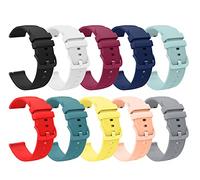 Tyogeephy Silicone Bracelet pour Garmin Vivoactive 4S / Venu 2S / Vivomove 3S, Mou Sport 18mm Quick Release Étanche Bracelet de remplacement pour Fossil Women's Gen 6 / Gen 5E