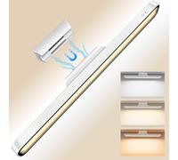 Tyonto Ruban LED Lampe Sous Meuble Cuisine 32 cm Batterie, Bande Lumineuse Sans Fil Rechargeable Intensité Variable, Éclairage Anti-Éblouissement Amovible Armoire, Bureaux, Cuisine