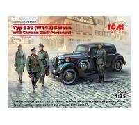 ICM Maquette voiture Typ 320 (W142) Saloon – 1/35ème avec personnel d'état-major allemand (ICM 35539)