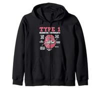 Type 1 Diabète Diabète Guerrier Sensibilisation au diabète Sweat à Capuche