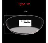 Type 12 Compteur De Vitesse De Moto, Tachymètre, Panneau Prada, Verre Tingglass, Couvercle De Lentille En Plastique Pour Scooter Cyclomoteur Rl E-Scooter Motocross Nipseyteko®