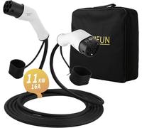Type 2 Câble De Recharge Ev Voiture Électrique Pour Phev Et Hybride 5m 16a 11kw Triphas Type 2 À Type 2 Câble De Charge Compatible Avec Model S/3/X/Y, Id.3, Ioniq 5, E-Tron, Kona,Zoe