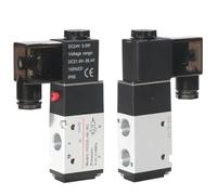 Type 3v210-08 Pneumatic Electric Solenoid Valve Directional Control Air Magnetic Valve 12V 24V 220V 4v210(3v210-08 AC220V,With 6mm)