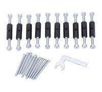 Type 86 Junction Box Repair Kit | Alloy Steel Struts & Bolts Fix Loose Outlets/Switches | Wall Box Fastener Set with Wrench for 86mm x 86mm Electrical Boxes (86 Insulation Strut)