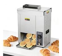 Type À Chaîne Commercial Entièrement Automatique pour Hamburgers, 2000W Grille-Pain à Hamburgers Vertical, Double entrée 10S Chauffage Rapide avec Température Épaisseur Réglables