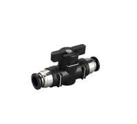 Type BUC 4mm 6mm 8mm 10mm 12mm connecteur pneumatique à Joint rapide vanne manuelle for tourner l'interrupteur limitation de courant à bille manuelle(BUC-4)