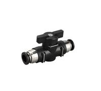 Type BUC 4mm 6mm 8mm 10mm 12mm connecteur pneumatique à Joint rapide vanne manuelle for tourner l'interrupteur limitation de courant à bille manuelle(BUC-6)