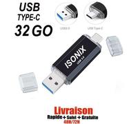 type c 32 black,,,,,,,,Clé USB 32 GO Type C OTG USB Flash Drive pour appareils Android/PC NOIR