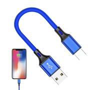 Type C Charger Cord - Compact Nylon Braideds Cable, 25cmSturdy Phone Link | High Speed Syncs Wire, Long Lasting Portable 25cm Connector, Strong Reliable Data Transmission Design For Work Holiday Trips