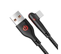 Type C Charger - Fast Charging USB Č Cable | 120W Cord | 90 Degree Right