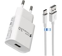 Type-C Chargeur Rapide, pour Samsung Galaxy A16 A15, A14, A13, A12, 4G/5G, S10, S9, S8, A04S, A05S, A33, A23, A32, A21S, A53, S24
