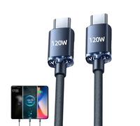 Type C Hub - Adaptateur de connecteur Duals, Cordon de charge de port multiple | Câble de puissances rapides, fil Syncc tressé, extension de l'appareil mobile, accessoire de chargeur USB C, transmissi