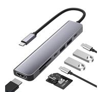 Type C Hub with 4K HDMI Adapter USB 3.1 USB 3.0 2.0 SD TF 7 in 1
