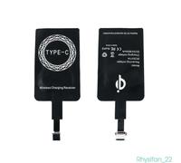 (Type-C) Récepteur de charge sans fil Qi - module de carte adaptatrice pour iPhone, Samsung et Android