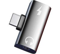 Type C to 3.5mm Headphone Adapter and Charger for Meta Quest 3S Accessories,Individual Type C Ports 2 in 1,PD 30W Safe and Fast Charging,High Resolution Audio Conversion DAC