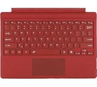 Type Cover pour Microsoft Surface Pro Generation 7+ 7 6 5 4 3 Clavier portable fin sans fil avec pavé tactile (rouge coquelicot, pas de rétroéclairage)
