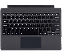 Type Cover pour Microsoft Surface Pro Generation 7+ 7 6 5 4 3 Clavier portable fin sans fil avec pavé tactile (noir, sans rétroéclairage)