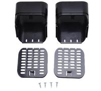 Type de 2x3 Pouces A Goutter Extension de déconnexion de gouttière Filtre de Sortie Accessoire de décapage de verseurs Amovible et Garde de la Feuille pour résidentiel (Noir)