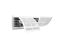 Type De Conduit De Pare-brise De Climatisation Centrale, Grille De Sortie De Climatiseur, Déflecteur Anti-soufflage Droit, Guidage Du Vent Universel(45cm anion)