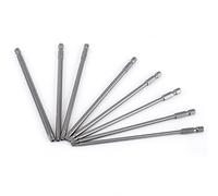 Type de foret de tournevis magnétique Sustvita, embouts à tête étoile en acier S2 8 pièces de 150 mm de longueur pour perceuses électriques et outils manuels
