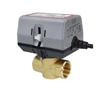 Type En Laiton Motorisé De Vanne D'arrêt 2 Manières Avec Le C.A. Électrique Robinet Bobine Du Ventilateur VC6013(DN15)