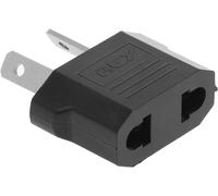 Type I 2 Pin to Type A Plug Adapter-Type C,Black