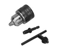 Type Léger 1.5-13mm 3/8-24 UNF Jeu D'outils de Mandrin de Perceuse 1/4 Hex 3/8 Adaptateur de Mandrin de Tige D'extension de Filetage 1/4 Mandrin de Perceuse Hexagonal 8x5x5.5cm