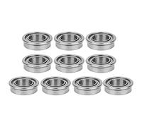 Type MF de haute précision Boueurs à billes en acier à double face pour une utilisation générale 10pcs (Mf106zz 6x10x3mm)