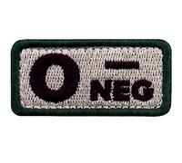Type O négatif Groupe sanguin tactique Brodé Crochet et boucle d'attache Patch, Multitan