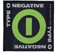 Type O Negative Negative Symbol Unisexe Patch Noir/Vert 100% Polyester