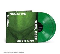 Type O Negative 'Slow, Deep And Hard' 2LP Vinyle marbré vert noir Nouveau Scellé