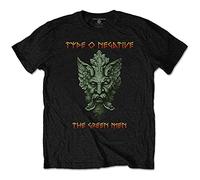 Type O Negative T Shirt Vert Man Band Logo Nouveau Officiel Homme Noir Size L