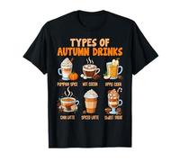 Type of Autumn Drinks Spice Hot Cocoa Sweater Weather Vibes T-Shirt