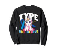 Type One-Derful Unicorn Lover Type 1 Sensibilisation au diabète T1D Sweatshirt