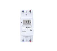 Type Rail DIN 2 fils Hebdomadaire 7 jours Programmable Numérique TIME SWITCH Relais Minuterie Contrôle AC 220V 230V 12V 24V 48V 16A 30A(220V)