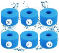 Type S1 Éponge Filtrante de Piscine en Mousse Filtre pour Intex Type S1 pour Piscine,Cartouche filtrante pour Bain à remous (6 pièces)