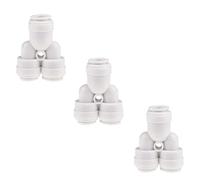 Type Y Connecteur Pièce en T Connecteur Connecteurs enfichables Pneumatique Raccord à Boire Utilisation avec Tous Les appareils à Eau Potable Froide Blanc 3pcs Élégant et Populaire Practical