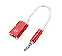 TypeC Audio Adapter, 3.5mm Headphone Converter, 15cm Flat Cable Support, Car Stereo Audio Jack Converter Music Calls Driving, Universal Fit, Fast Stable Sound Transmission Calls Music Driving