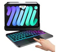typecase - Étui de clavier pour iPad mini 7 (2024) et Mini 6 (2021) - Étui sans fil avec clavier pour iPad mini 7e génération 8,3 pouces, étui de clavier rétroéclairé 10 couleurs avec