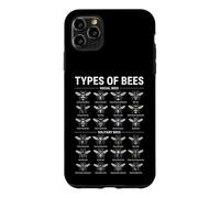 Types d'abeilles Entomologie Guide des espèces d'insectes Coque pour iPhone 11 Pro Max