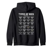 Types d'abeilles Entomologie Guide des espèces d'insectes Sweat à Capuche