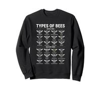 Types d'abeilles Entomologie Guide des espèces d'insectes Sweatshirt