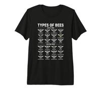 Types d'abeilles Entomologie Guide des espèces d'insectes T-Shirt Haut de Gamme