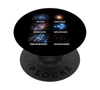 Types d'amas d'étoiles Astronomie et Exploration Spatiale PopSockets PopGrip Adhésif