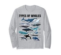 Types de baleines Biologiste éducatif Passionné de vie marine Manche Longue