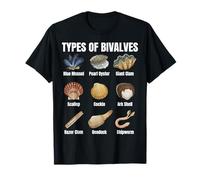 Types de bivalves, Tableau des espèces bivalves, biologie Marine T-Shirt