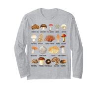 Types de Champignons comestibles, Sauvages et Toxiques Manche Longue