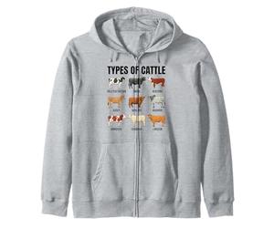 Types de Collection de Races bovines Sweat à Capuche